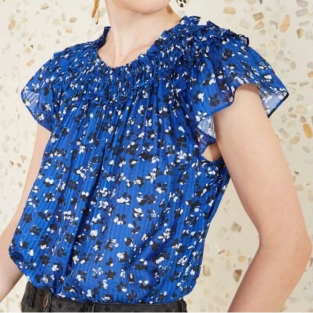 Ulla Johnson Yuri Top - Cobalt XS 0
